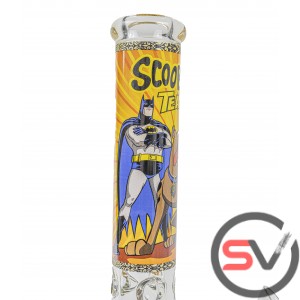 SCOOBY DOO BATMAN ROBIN GLASS BEAKER With ICE CATCHER 14inch